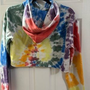 A&F cropped tye dye hoodie! NEW! W/ tags